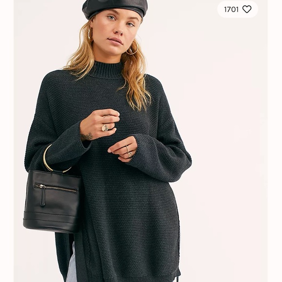 Free People Byron Pullover. Charcoal. - Picture 5 of 5